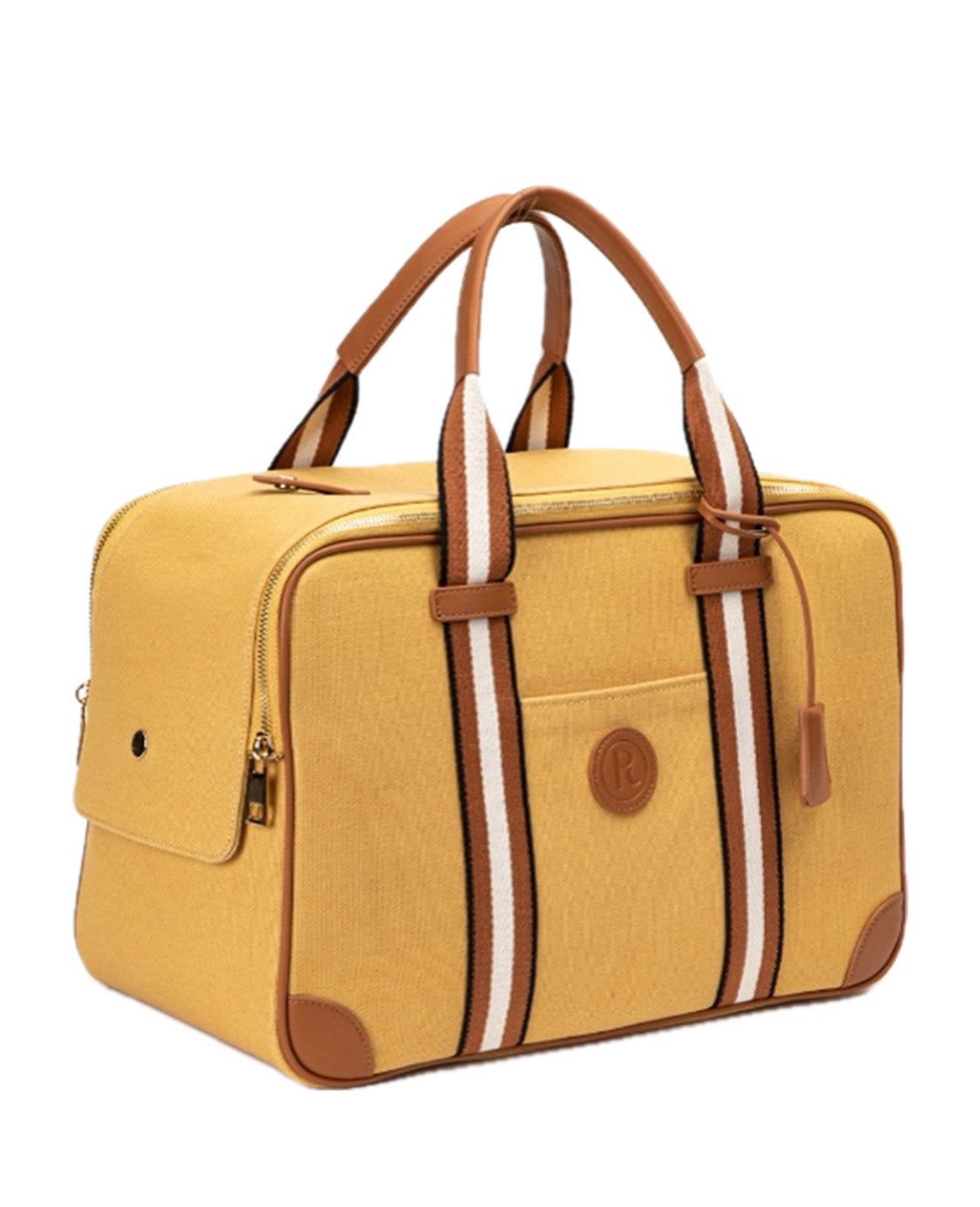 yellow mustard canvas dog carrier