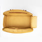 inside look of yellow mustard canvas dog carrier