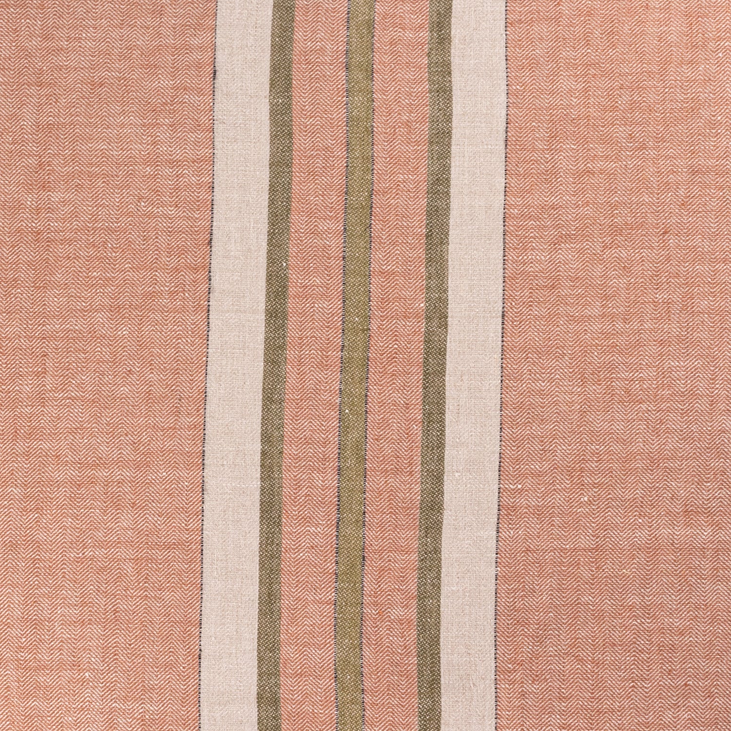 chestnut + olive green stripes fabric pattern